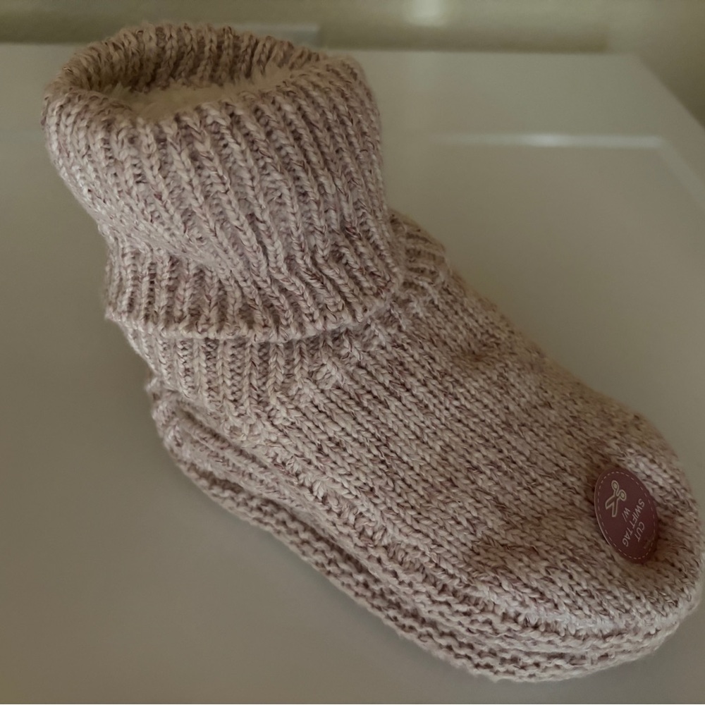 Cozy Knit Kids Shoes - Pink